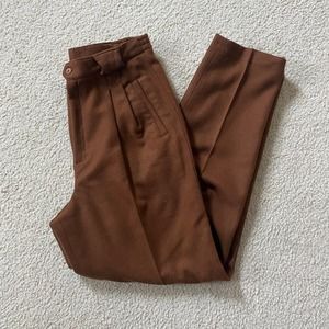 Vintage Brown Wool Pants